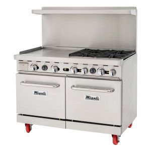 Migali, C-RO4-24GL-NG, Commercial Range with Oven 