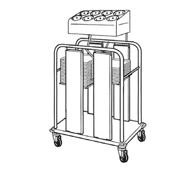 Piper Products/Servolift Eastern, PTS/915MO2, Flatware & Tray Cart 