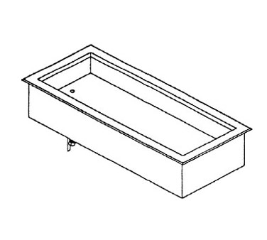 Piper Products/Servolift Eastern, 3-CIDI, Cold Food Well Unit, Drop-In, Ice-Cooled 