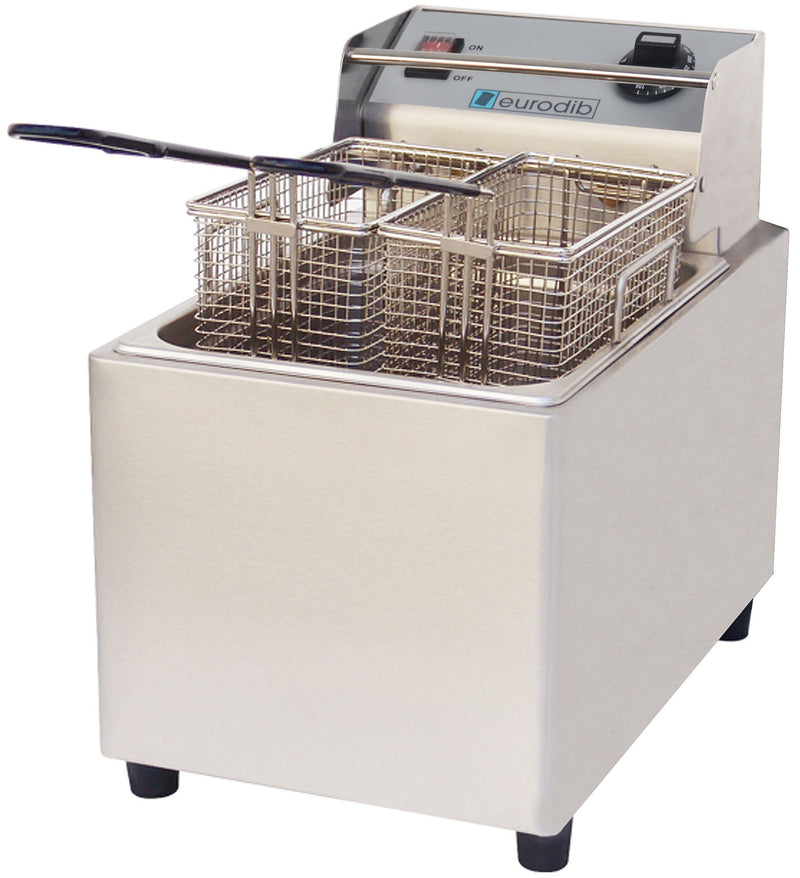 Eurodib USA, SFE01860D 220, Single Electric Countertop Fryer 