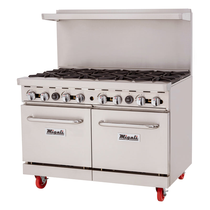 Migali, C-RO8-LP, Commercial Range with Oven 