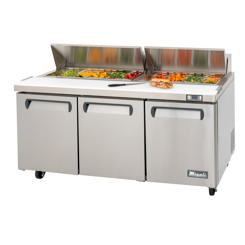 Migali, C-SP72-18-HC, Commercial Sandwich Prep Food Prep Table 