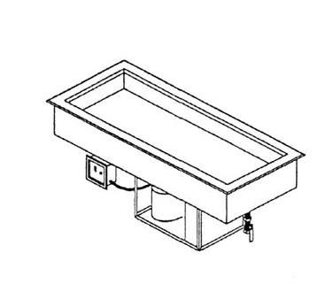 Piper Products/Servolift Eastern, 6-CMDI, Cold Food Well Unit, Drop-In, Refrigerated 