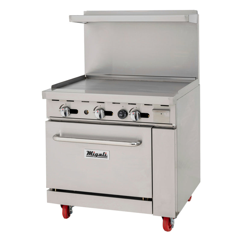 Migali, C-RO-36G-NG, Commercial Range with Oven 