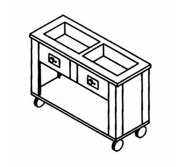 Piper Products/Servolift Eastern, 2HFSL, Serving Counter, Hot Food, Electric 