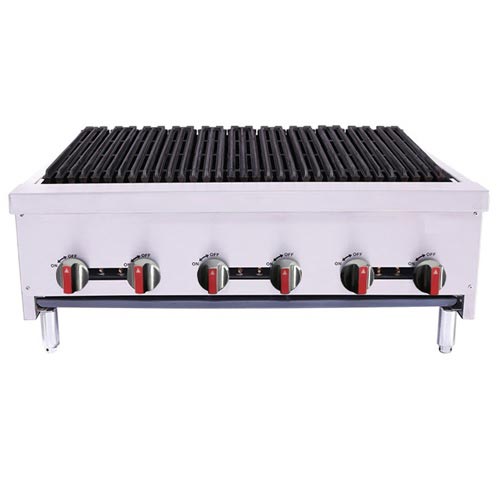 BakeMax, BACGG36-6, Charbroiler, Gas, Countertop 