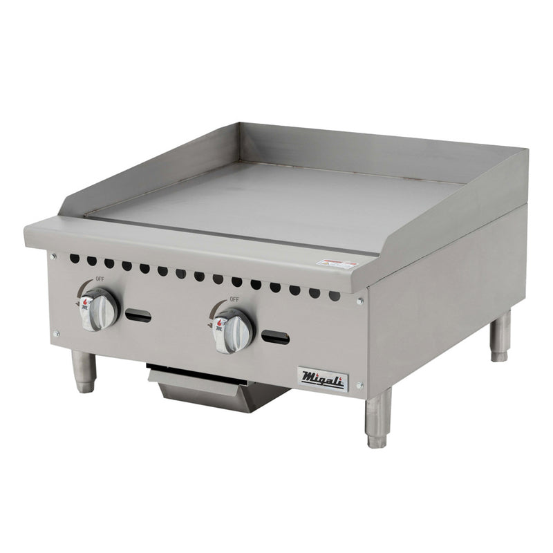 Migali, C-G24, Commercial Manual Counter-top Griddle Flat Top 