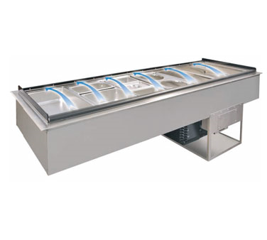 Piper Products/Servolift Eastern, 6-CBDI, Cold Food Well Unit, Drop-In, Refrigerated 