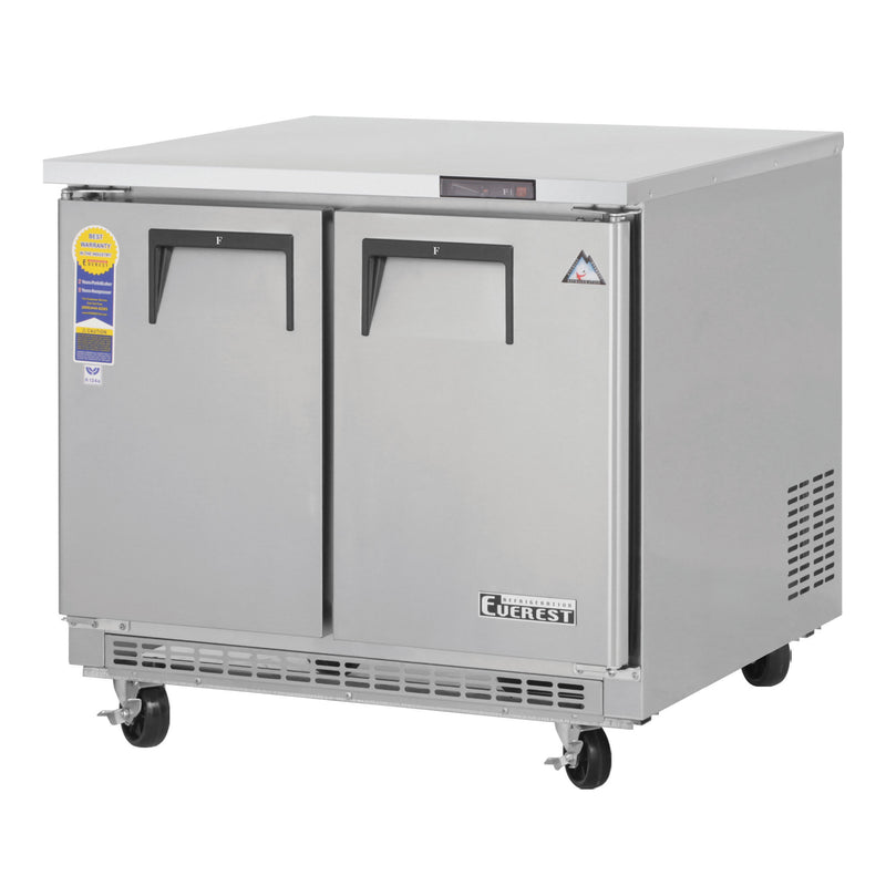 Everest Refrigeration, ETBSF2, Freezer, Undercounter, Reach-In 