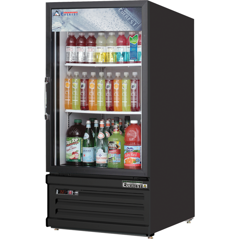 Everest Refrigeration, EMGR8B, Glass Door Merchandiser Refrigerator 