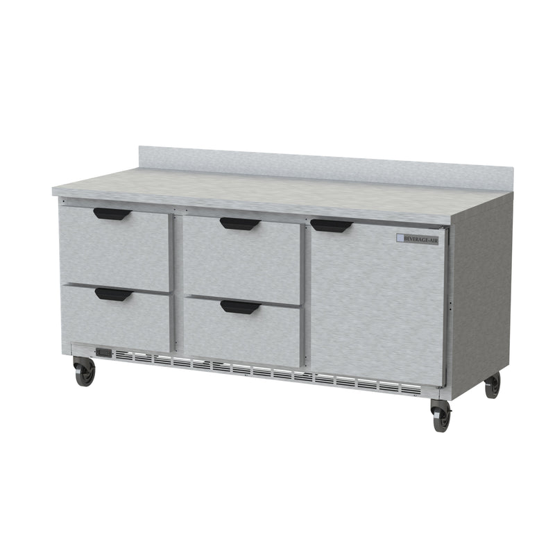 Beverage Air, WTRD72AHC-4, Refrigerated Counter, Work Top 