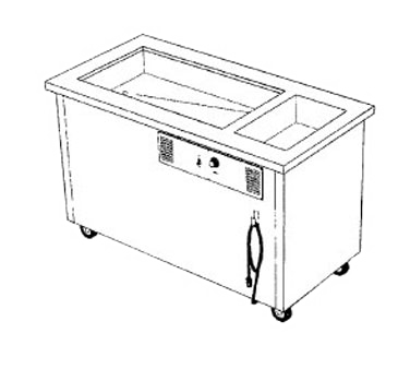 Delfield, SHC-74-NU, Serving Counter, Hot & Cold 